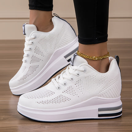 Women's Height-Boosting Mesh Sneakers