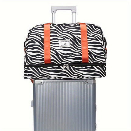 Animal Print Travel Duffel Bag