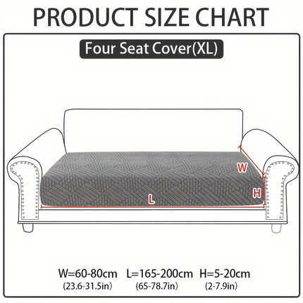 Modern Polar Fleece Sofa Slipcover - Elastic-Fit, Pet-Friendly Protector