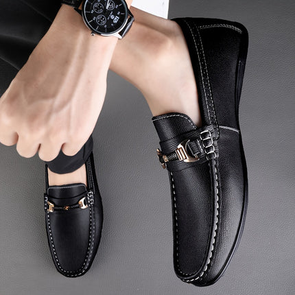 Men's Solid Moc Toe Driving Mocs