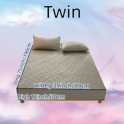 3pcs Waterproof Solid Fitted Sheet Set - 360° Coverage