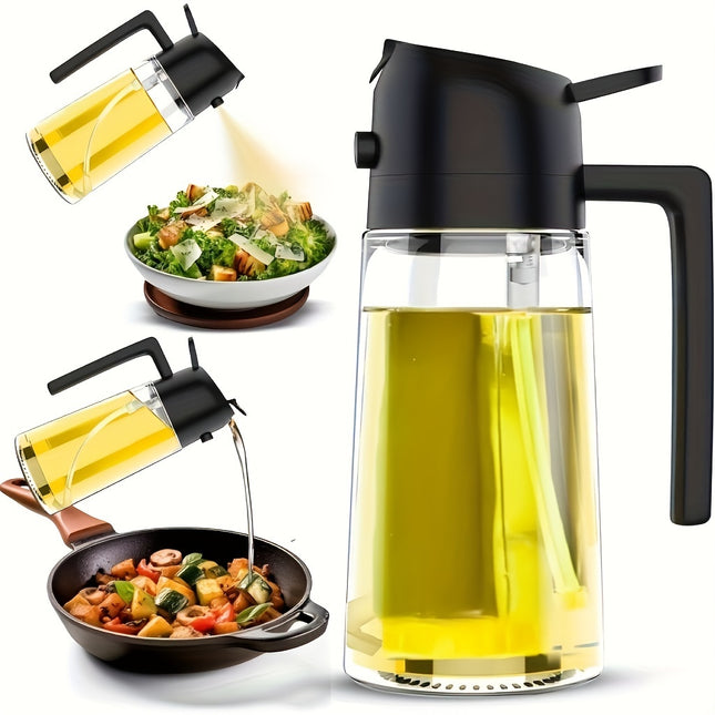 Oil Dispenser & Sprayer for Kitchen – 2-in-1 Olive Oil Mister