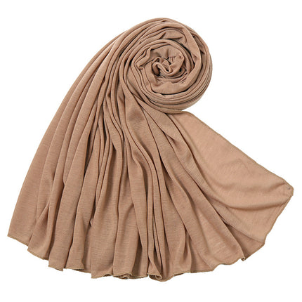 Solid Color Jersey Hijab Scarf