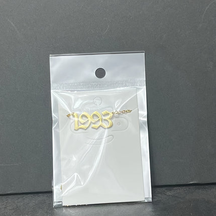 Custom Birth Year Stainless Steel Necklace