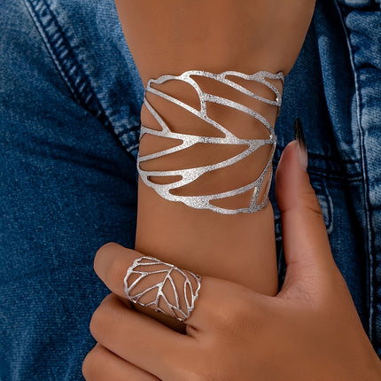 Vintage Leaf Design Jewelry Set