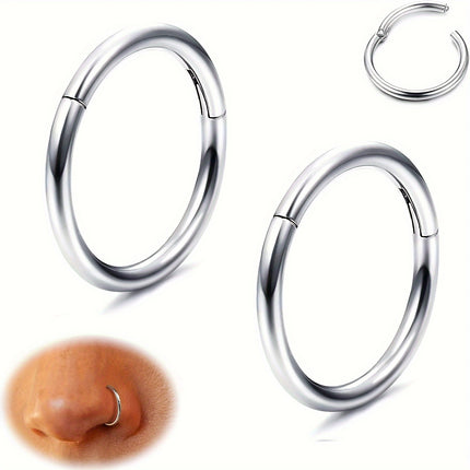 Minimalist Titanium Nose Hoop Ring