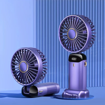 5-Speed Touch-Control Mini Fan with LED Display