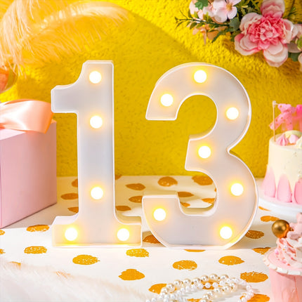 Shine Bright with LED Birthday Number Sign!