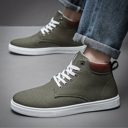 Men's High-Top Canvas Sneakers