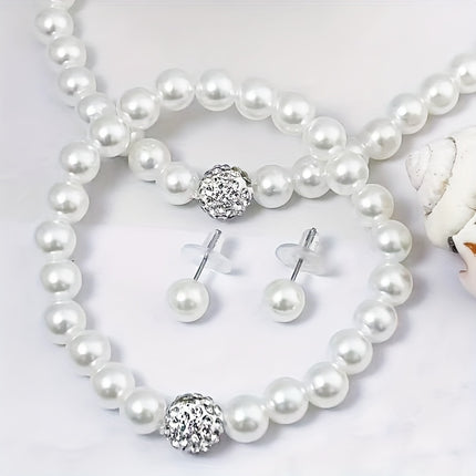 Elegant Pearl Jewelry Set