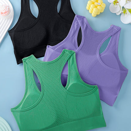 3-Pack Women's Sports Bras for Yoga & Fitness
