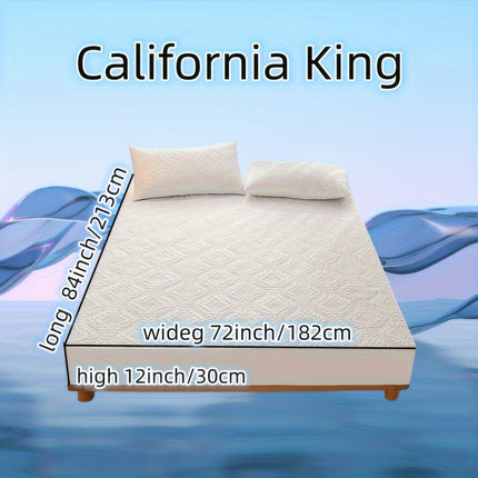 3pcs Waterproof Solid Fitted Sheet Set - 360° Coverage