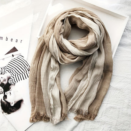 Luxurious Men’s Striped Winter Scarf