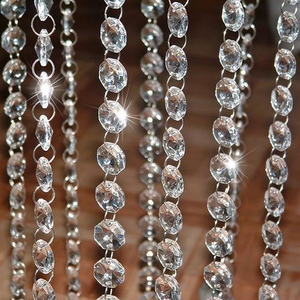 Elegant Crystal Chandelier - Modern Semi-Flush Ceiling Light