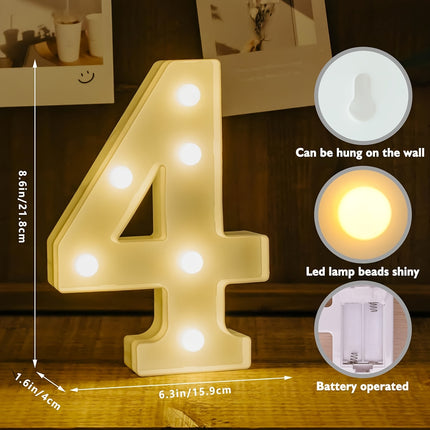 Shine Bright with LED Birthday Number Sign!