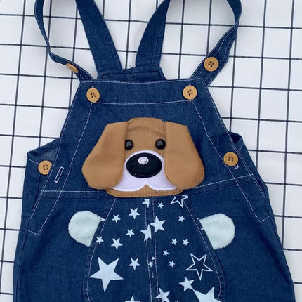 Cute Dog Pattern Overalls - Monti Bargains