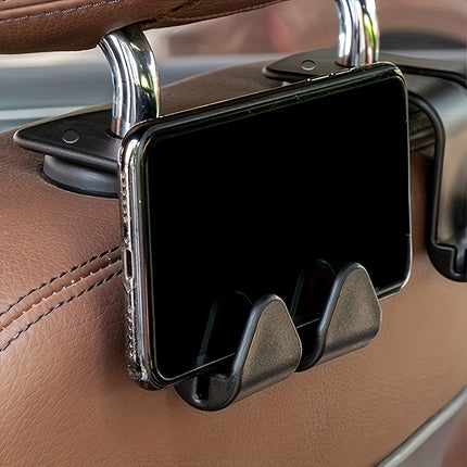 2-Pack Car Seat Back Hooks – Space-Saving Organizer Clips