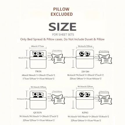 Soft & Breathable Floral Print 3pcs Bedspread Set - Reversible