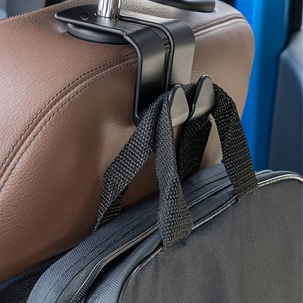2-Pack Car Seat Back Hooks – Space-Saving Organizer Clips