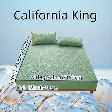 3pcs Waterproof Solid Fitted Sheet Set - 360° Coverage