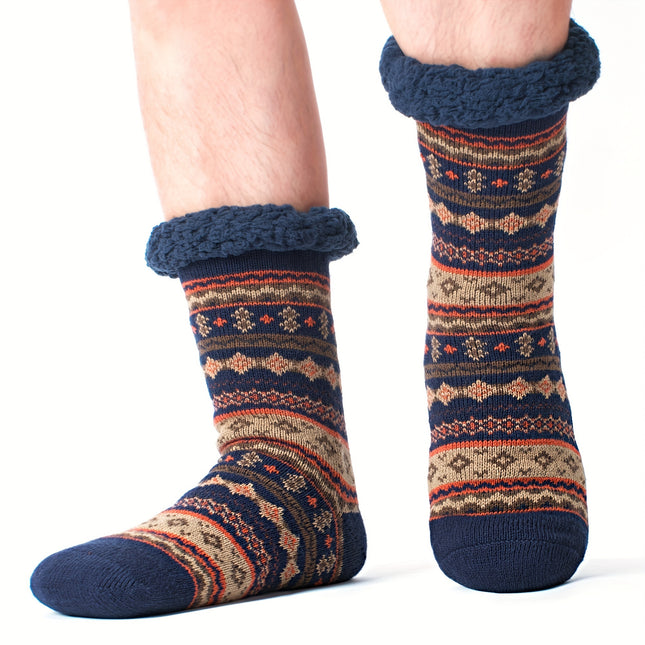Men’s Sherpa-Lined Indoor Slippers