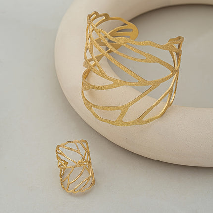 Vintage Leaf Design Jewelry Set