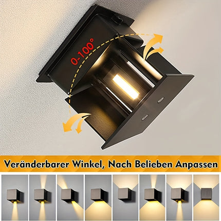 10W LED Up and Down Adjustable Wall Light - Energy Saving