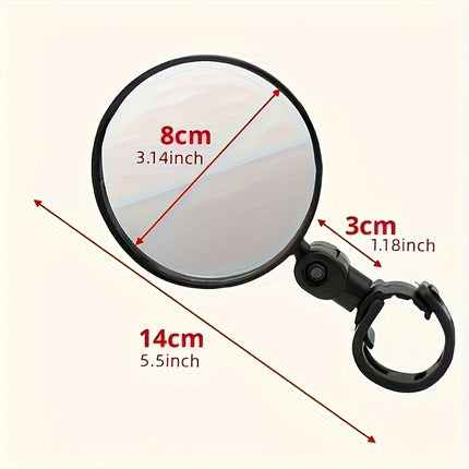 Adjustable Rotatable Bike Rearview Mirrors – Enhanced Safety