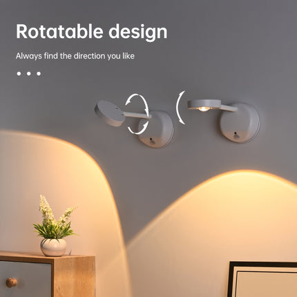 Rechargeable LED Wall Light - Remote Control, No Installation