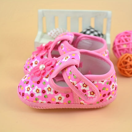 Trendy Flower Sneakers for Baby Girls