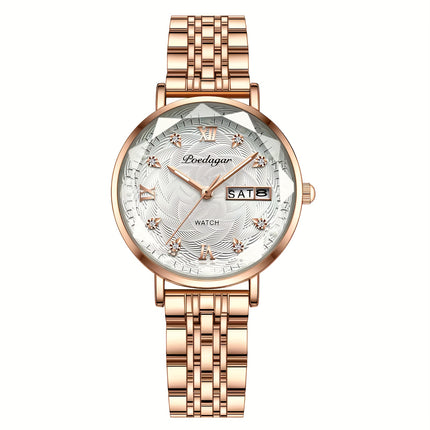 Poedagar Stainless Steel Quartz Watch