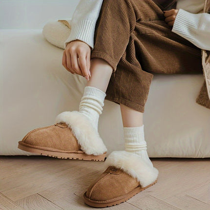 Women's Cozy Wool Blend Winter Socks (2 Pairs)