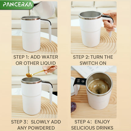 Rechargeable Self-Stirring Mug – Keeps Your Drink Perfect