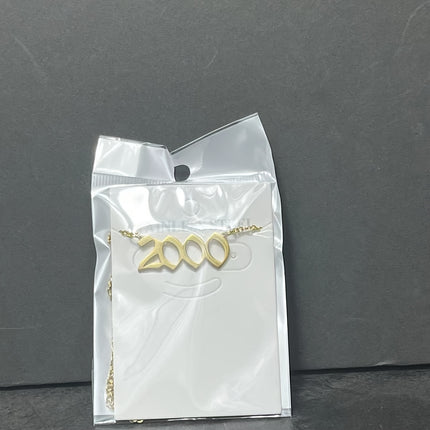 Custom Birth Year Stainless Steel Necklace