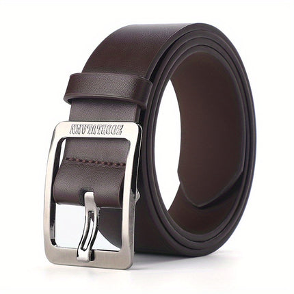 Men's Black PU Leather Jeans Belt
