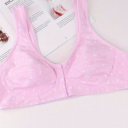 Comfort-Fit Front-Closure Vest Bra