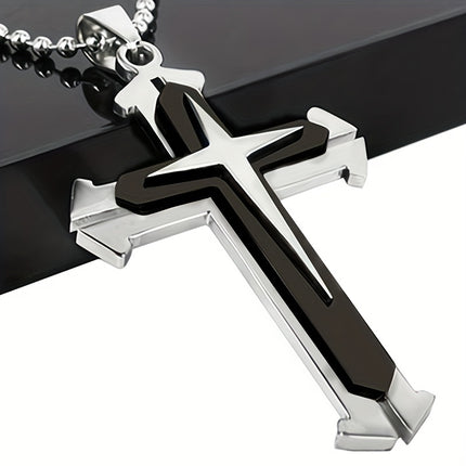 Men's Multi-layer Cross Necklace