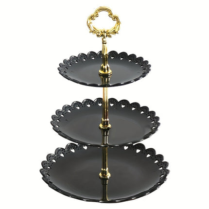 Elegant 3-Tier Dessert Stand – Perfect for Any Celebration!