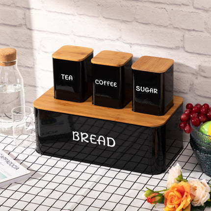 Large Bread Box & 3pcs Storage Set