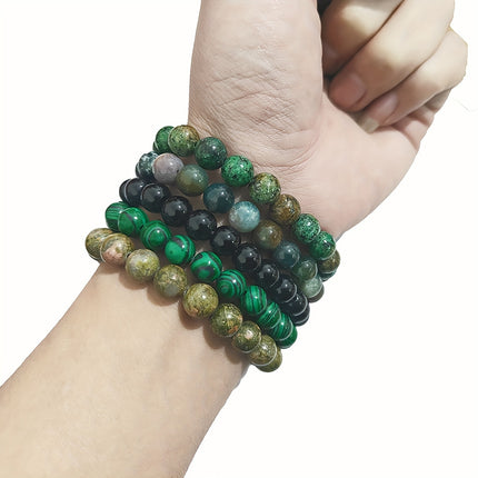 5pcs Natural Stone Bracelet Set
