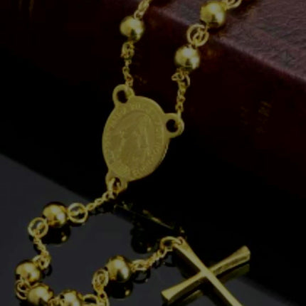 3pcs Cross Beaded Bracelet Set