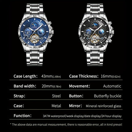 Starry Sky Multifunctional Mechanical Watch