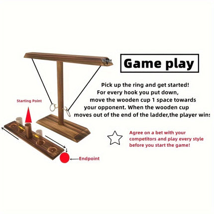 Wooden Hook & Ring Game – Ultimate Party Fun