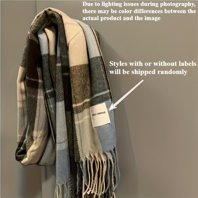 Chic Plaid Women’s Scarf