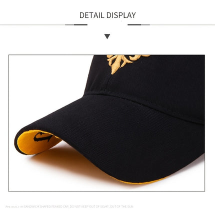 Embroidered Sunshade Baseball Cap
