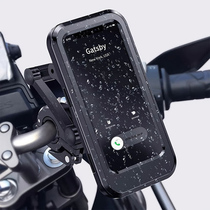 Waterproof 360° Motorcycle Phone Mount – Secure, Adjustable Holder