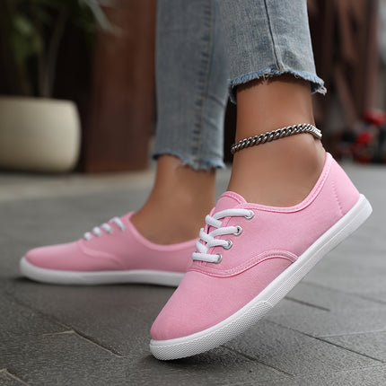 Solid Color Canvas Walking Sneakers
