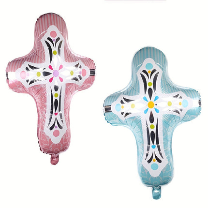 1pc Baptism Cross Balloons For Holy Communion
