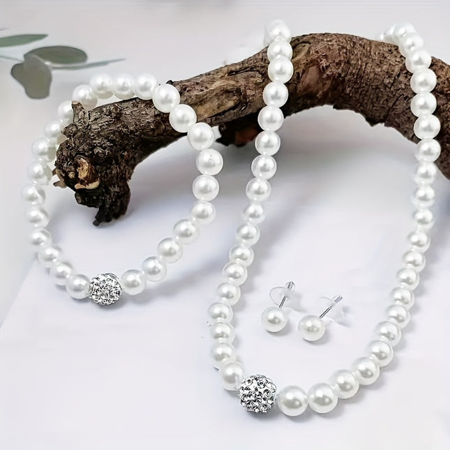 Elegant Pearl Jewelry Set