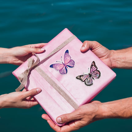 500pcs Glitter Butterfly & Flower Stickers